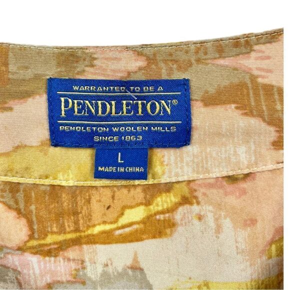 Pendleton Multicolour Silk Button Up Short Jacket Size L - Picture 4 of 6